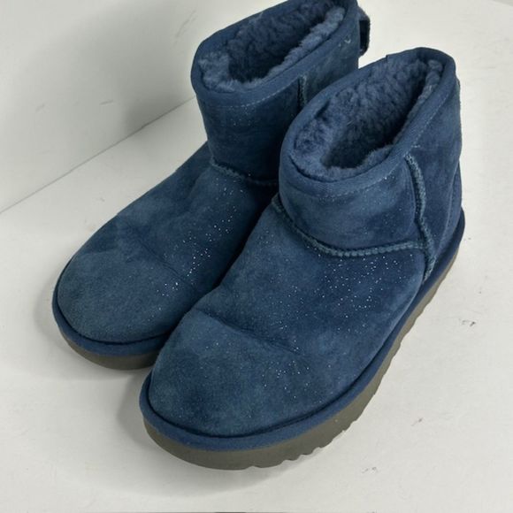 UGG Blue Sparkle Mini Milky Way Booties‎ - Picture 3 of 5